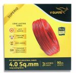 V-Guard 4.00SQ MM 90MTR Superio House Wires(Green)