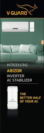V-Guard ARIZOR 4150 Voltage Stabilizer for Inverter AC Upto 1.5 TON (White, 150 VAC-280 VAC) - Image 2