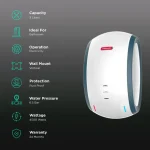 Racold Altro i 3 L Vertical 3KW Instant Water Heater( Geyser) With Free Standard Installation & Pipes - Image 3