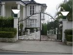 Areezo Modern Design Stairs Shape Waterproof Gate Light, Pillar Lamp for Entryway, Path, Black and White Color with Metal & PVC - Image 4
