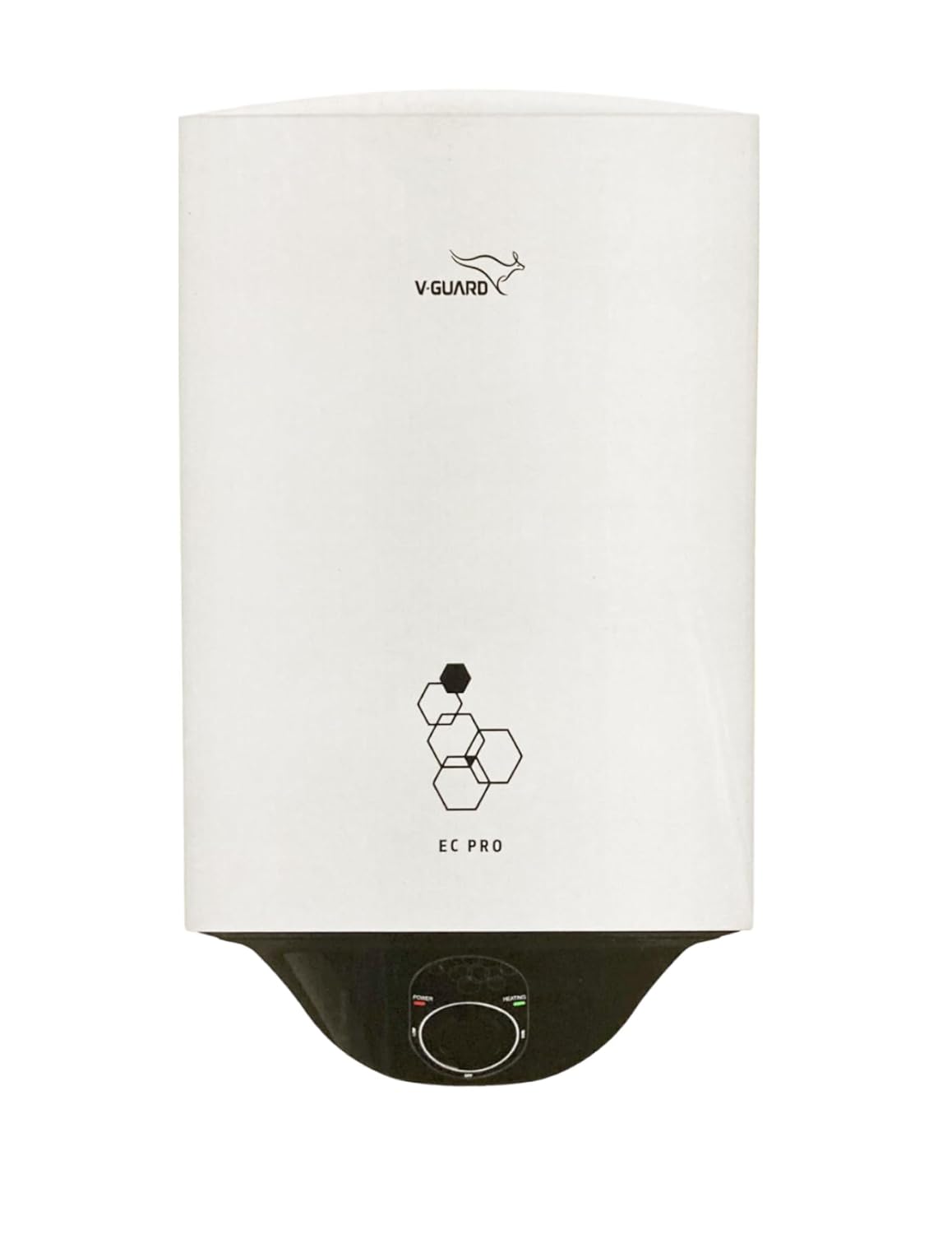 ec-pro-10l-1 V-Guard EC pro 10L Storage Water Heater with glass-lined AC (anti-corrosion) coating, White (10 Ltr) - Image 1