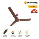 Atomberg Efficio 1200mm Matte Brown| BLDC Motor 5 Star Rated Classic Ceiling Fans with Remote Control | High Air Delivery Fan with LED Indicators | Upto 65% Energy Saving - Image 6