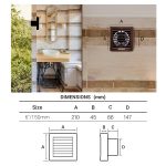 Atomberg Efficio Plus Exhaust Fan Brown (150mm) with BLDC Motor | Easy to Clean | 1+1 Year Warranty - Image 4