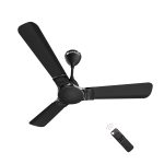 Atomberg Erica 1200mm Midnight Black BLDC Ceiling Fan with Remote Control | BEE 5 star Rated Energy Efficient Ceiling Fan | High Air Delivery with LED Indicator | 2+1 Year Warranty