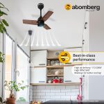 Atomberg Renesa 600mm Brown & Black BLDC Ceiling Fan with Remote Control | BEE 5 star Rated Energy Efficient Ceiling Fan | High Air Delivery with LED Indicators | 2+1 Year Warranty - Image 2