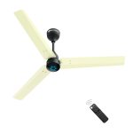 Atomberg Renesa 1200mm Ivory $ Black BLDC Ceiling Fan with Remote Control | BEE 5 star Rated Energy Efficient Ceiling Fan | High Air Delivery with LED Indicators | 2+1 Year Warranty