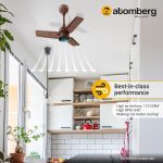 Atomberg Renesa 600mm Matte Brown BLDC Ceiling Fan with Remote Control | BEE 5 star Rated Energy Efficient Ceiling Fan | High Air Delivery with LED Indicators | 2+1 Year Warranty - Image 3