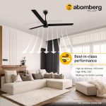 Atomberg Renesa 1400mm Midnight Black BLDC Ceiling Fan with Remote Control | BEE 5 star Rated Energy Efficient Ceiling Fan | High Air Delivery with LED Indicators | 2+1 Year Warranty - Image 8