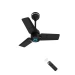 Atomberg Renesa 600mm Midnight Black BLDC Ceiling Fan with Remote Control | BEE 5 star Rated Energy Efficient Ceiling Fan | High Air Delivery with LED Indicators | 2+1 Year Warranty