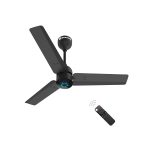 Atomberg Renesa 900mm Midnight Black BLDC Ceiling Fan with Remote Control | BEE 5 star Rated Energy Efficient Ceiling Fan | High Air Delivery with LED Indicators | 2+1 Year Warranty