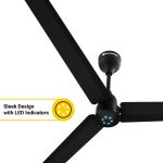 Atomberg Renesa 900mm Midnight Black BLDC Ceiling Fan with Remote Control | BEE 5 star Rated Energy Efficient Ceiling Fan | High Air Delivery with LED Indicators | 2+1 Year Warranty - Image 7