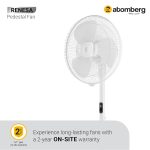 Atomberg Renesa 400mm Snow White Pedestal Fan for Home | Silent BLDC Stand Fan | LED Display | 6 Speeds | Remote with Oscillation, Timer, Sleep | 1+1 Year Warranty - Image 8