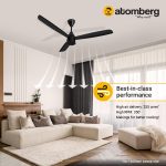 Atomberg Renesa Prime 1200mm Gloss Black BLDC Ceiling Fan Compatible with Regulators | Without Remote | BEE 5 star Rated Energy Efficient Ceiling Fan | High Air Delivery with LED Indicator - Image 4