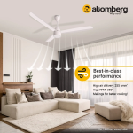 Atomberg Renesa Prime 1200mm Gloss white BLDC Ceiling Fan Compatible with Regulators | Without Remote | BEE 5 star Rated Energy Efficient Ceiling Fan | High Air Delivery with LED Indicator - Image 4