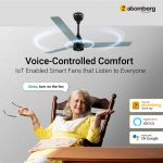 Atomberg Renesa Smart 1200mm Misty Teal BLDC Ceiling Fan with IoT & Remote |Energy Efficient Ceiling Fan | High Air Delivery with LED Indicators - Image 6