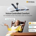 Atomberg Renesa Smart 1200mm Pebble Grey BLDC Ceiling Fan with IoT & Remote |Energy Efficient Ceiling Fan | High Air Delivery with LED Indicators - Image 6