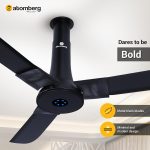 Atomberg  Renesa Studio Plus 1200mm Onyx Black BLDC Ceiling Fan with Remote Control | BEE 5 star Rated Energy Efficient Ceiling Fan | High Air Delivery with LED Indicators | 2+1 Year Warranty - Image 3