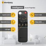 Atomberg  Renesa Studio Plus 1200mm Onyx Black BLDC Ceiling Fan with Remote Control | BEE 5 star Rated Energy Efficient Ceiling Fan | High Air Delivery with LED Indicators | 2+1 Year Warranty - Image 2