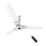Atomberg Studio Plus 1200mm Pearl White BLDC Ceiling Fan with Remote Control | BEE 5 star Rated Energy Efficient Ceiling Fan | High Air Delivery with LED Indicators | 2+1 Year Warranty