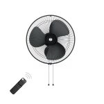 Atomberg Renesa Midnight Black 400mm Wall Mount Fan | Wall Fans for Home | Silent BLDC Wall Fan | Remote with Timer & Sleep Control | 1+1 Year Warranty