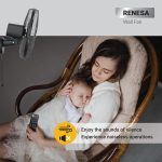 Atomberg Renesa Midnight Black 400mm Wall Mount Fan | Wall Fans for Home | Silent BLDC Wall Fan | Remote with Timer & Sleep Control | 1+1 Year Warranty - Image 3