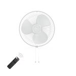 Atomberg Renesa Snow White 400mm Wall Mount Fan | Wall Fans for Home | Silent BLDC Wall Fan | Remote with Timer & Sleep Control | 1+1 Year Warranty