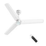 Atomberg Renesa 1200mm Glossy White BLDC Ceiling Fan with Remote Control | BEE 5 star Rated Energy Efficient Ceiling Fan | High Air Delivery with LED Indicators | 2+1 Year Warranty