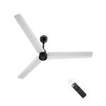 Atomberg Renesa 1400mm White & Black BLDC Ceiling Fan with Remote Control | BEE 5 star Rated Energy Efficient Ceiling Fan | High Air Delivery with LED Indicators | 2+1 Year Warranty