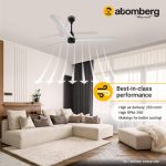 Atomberg Renesa 1400mm White & Black BLDC Ceiling Fan with Remote Control | BEE 5 star Rated Energy Efficient Ceiling Fan | High Air Delivery with LED Indicators | 2+1 Year Warranty - Image 7