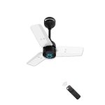 Atomberg Renesa 600mm White $ Black BLDC Ceiling Fan with Remote Control | BEE 5 star Rated Energy Efficient Ceiling Fan | High Air Delivery with LED Indicators | 2+1 Year Warranty
