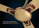V-Guard Romanza Art 1200MM 400Rpm Premium Decorative Cieling Fan(Oro Impact Indian Art) - Image 2