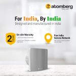 Atomberg Studio Exhaust Brushed Steel 150mm | Suitable for Bathroom, Kitchen | BLDC Motor | Easy to Clean | 1+1 Year Warranty - Image 2