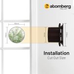 Atomberg Studio Exhaust Dark Wood 150mm | Suitable for Bathroom, Kitchen | BLDC Motor | Easy to Clean | 1+1 Year Warranty - Image 2