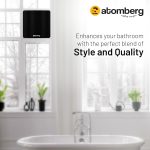 Atomberg Studio Exhaust Gloss Black 150mm | Suitable for Bathroom, Kitchen | BLDC Motor | Easy to Clean | 1+1 Year Warranty - Image 4