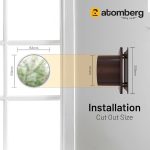Atomberg Studio Exhaust Gloss Brown 150mm | Suitable for Bathroom, Kitchen | BLDC Motor | Easy to Clean | 1+1 Year Warranty - Image 4