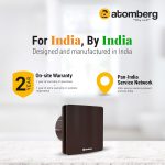 Atomberg Studio Exhaust Gloss Brown 150mm | Suitable for Bathroom, Kitchen | BLDC Motor | Easy to Clean | 1+1 Year Warranty - Image 2