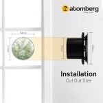 Atomberg Studio Plus Brushed Steel Exhaust 150mm | Suitable for Bathroom, Kitchen | BLDC Motor | Easy to Clean | 1+1 Year Warranty - Image 3