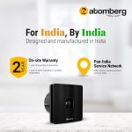 Atomberg Studio Plus Gloss Black Exhaust 150mm | Suitable for Bathroom, Kitchen | BLDC Motor | Easy to Clean | 1+1 Year Warranty - Image 2