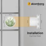 Atomberg Studio Plus Gloss White Exhaust 150mm | Suitable for Bathroom, Kitchen | BLDC Motor | Easy to Clean | 1+1 Year Warranty - Image 5