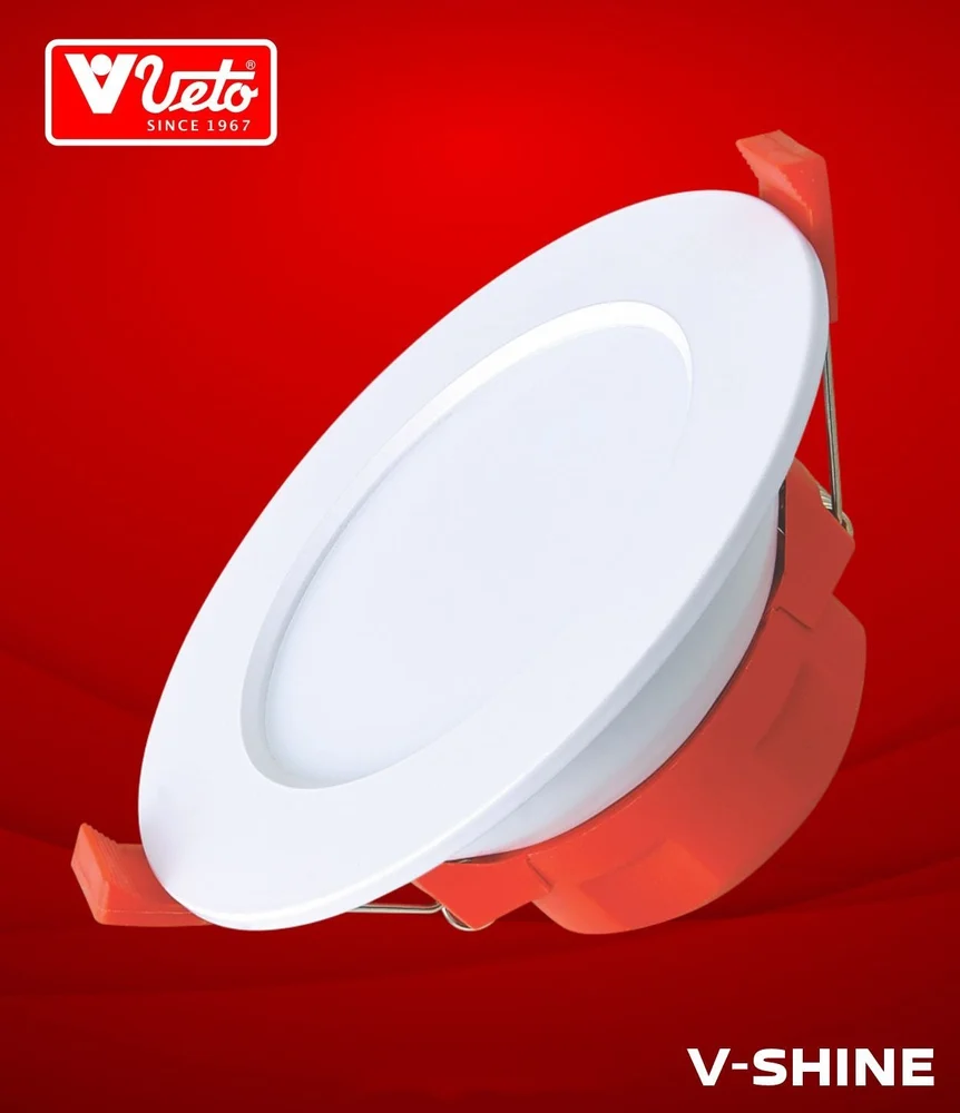 v-shine6w Veto V-SHINE Led Concealed Downlight (W/W,D/L,BU,RD,GN) 6W - Image 1