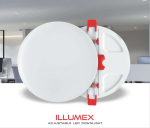 Veto ILLUMEX Adjustable Led Downlight (WH/WW) 15W (RND+SQ) - Image 2