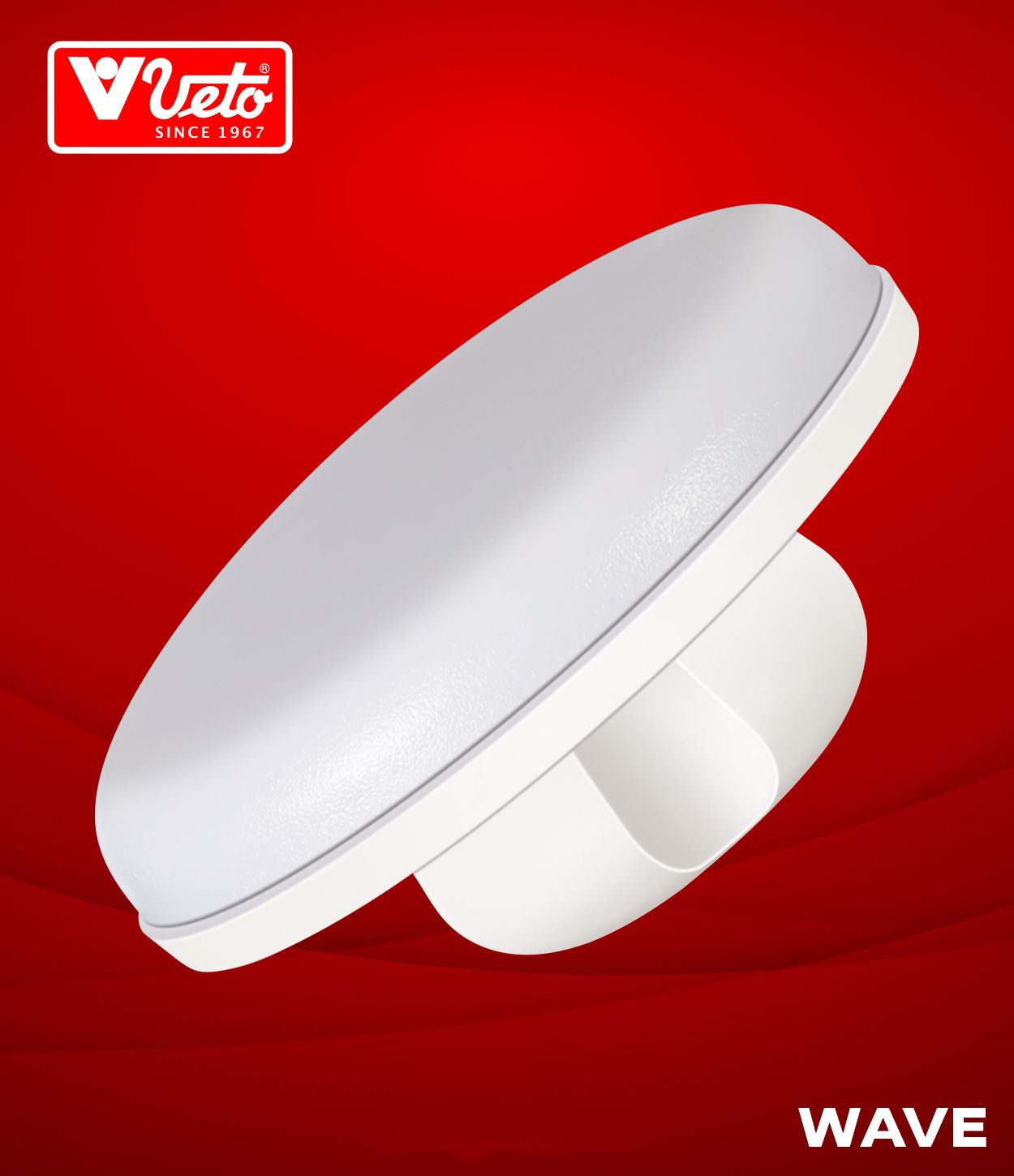 wave-1 Veto Wave Deep Led Light (WH+BL, WH+WW, WH+RD, WH+GR, WH+PK) 12+12W - Image 1