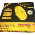 V-Guard 4.00SQ MM 90MTR Classo+ House Wires(Yellow)