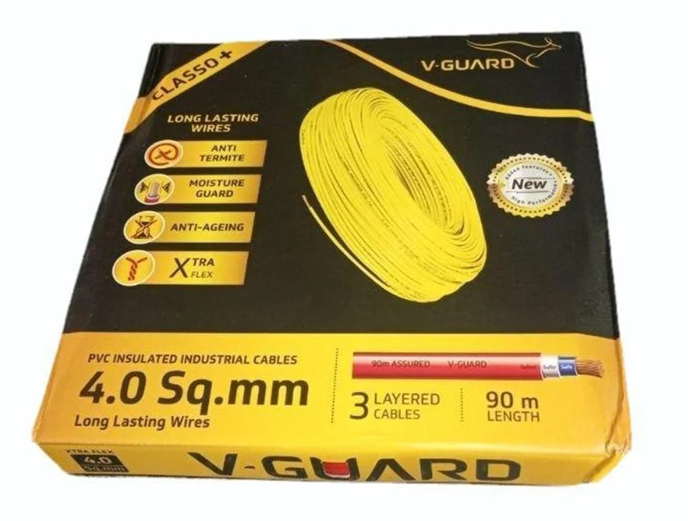 yys V-Guard 4.00SQ MM 90MTR Classo+ House Wires(Red) - Image 1